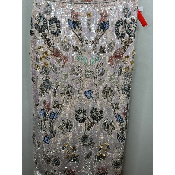 Mac Duggal Sleeveless Beaded Sequin Dress Short Midi Size 8 93535 NEW - Picture 6 of 10